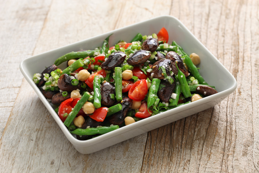 Fresh and Zesty Green Bean, Tomato, and Chickpea Salad